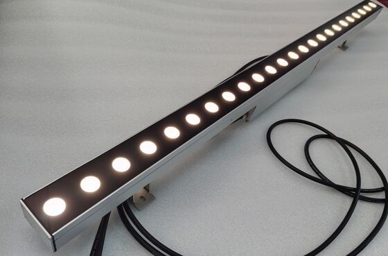 تشغيل الكهرباء أو إيقاف تشغيل DMX512 وضع التحكم مصابيح غسالة الحائط LED 18-48W طاقة مع 20 ° x 60 ° 30 ° 60 ° 90 ° زاوية مثالية لإضاءة الواجهة